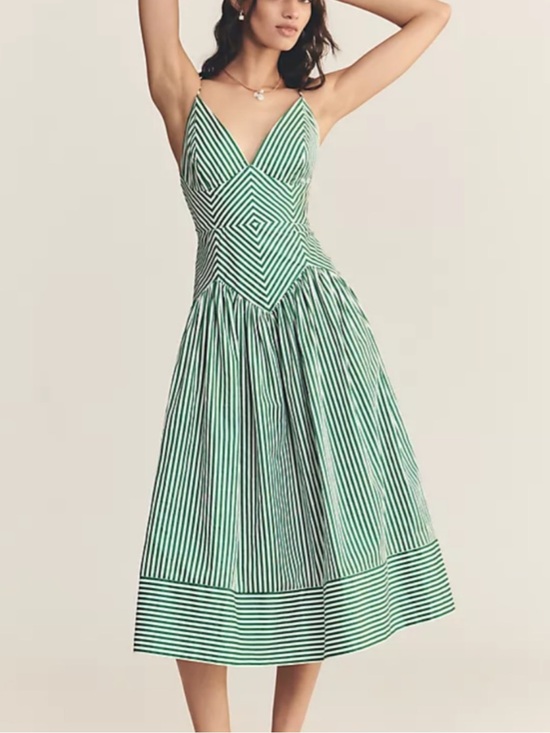 FARM Rio Dresses & Skirts - NWT FARM Rio Bicolor Stripes Cotton Midi Dress Size Small